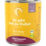 24er-SET Bio Huhn mit Karotten Reis und Fenchel  800g Hund Nassfutter Herrmann