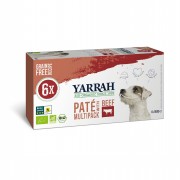 12er-SET Bio Multi-Pack für Hunde Pastete Getreidefrei mit Rind Hund Nassfutter Yarrah